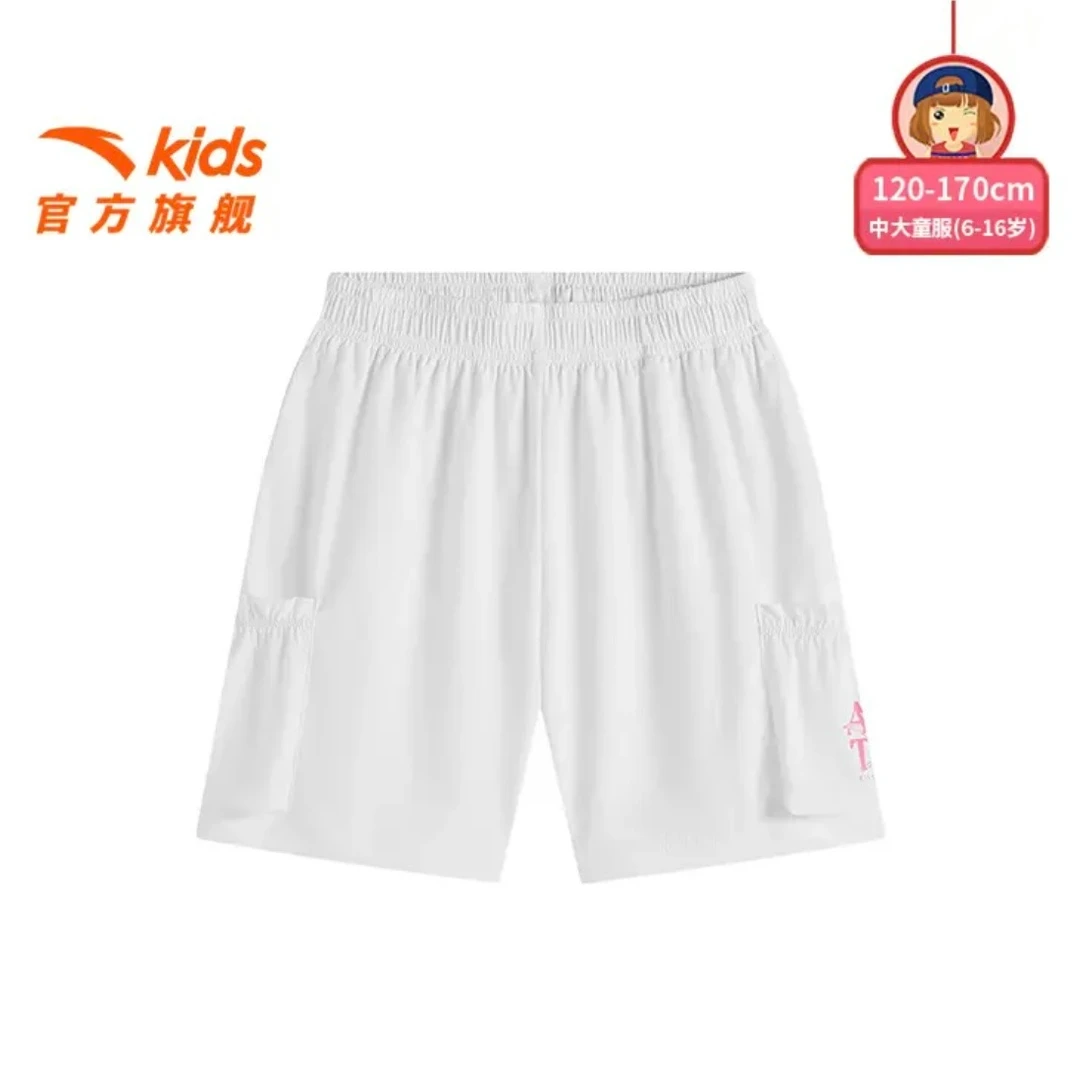 安踏儿童女童短裤2025年夏季新款透气亲肤青少年362538305