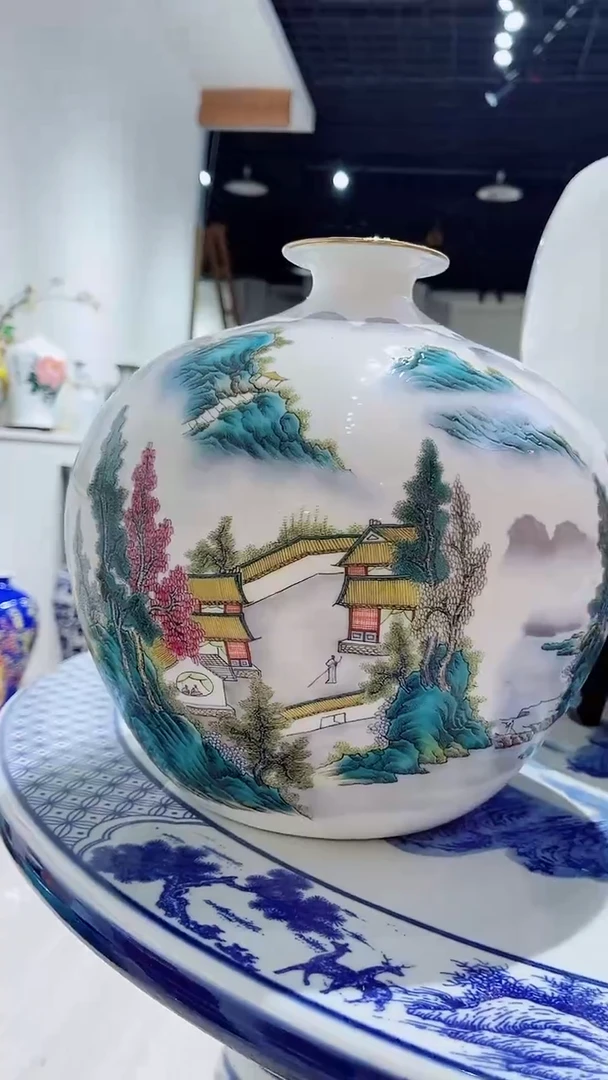 摆件景德镇陶瓷花瓶