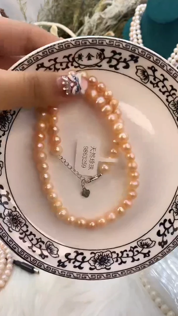 【闪购商品】淡水珍珠项链合金16
