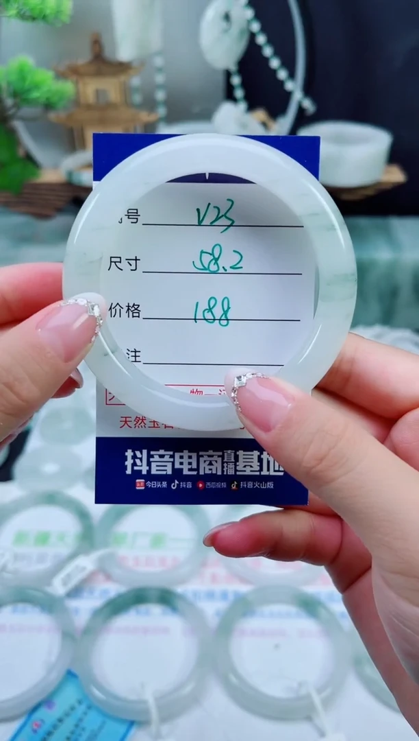 未镶嵌手镯石英质玉（天山翠）23