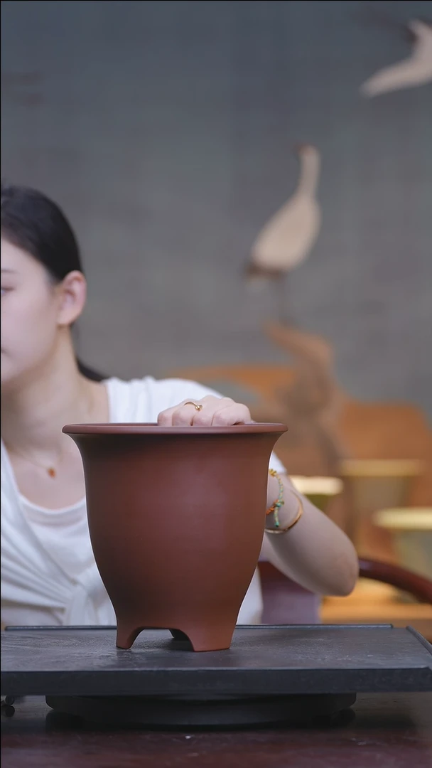 东门人文——纯手春兰建兰盆