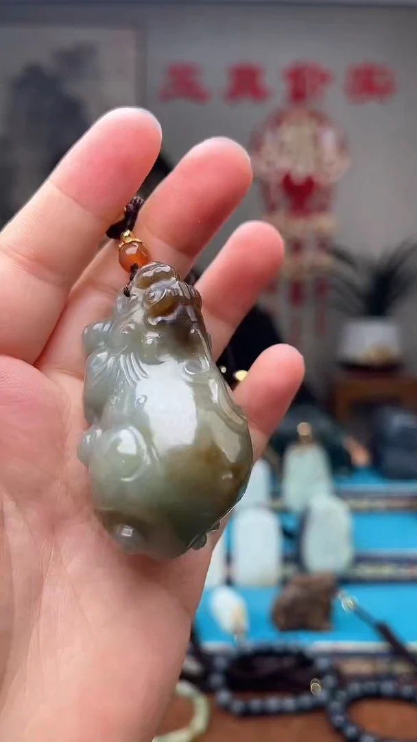 和田玉未镶嵌挂件1