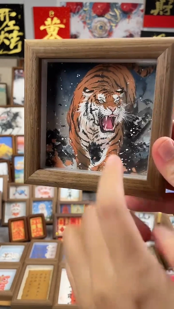 国画纯手绘书法绘画作品