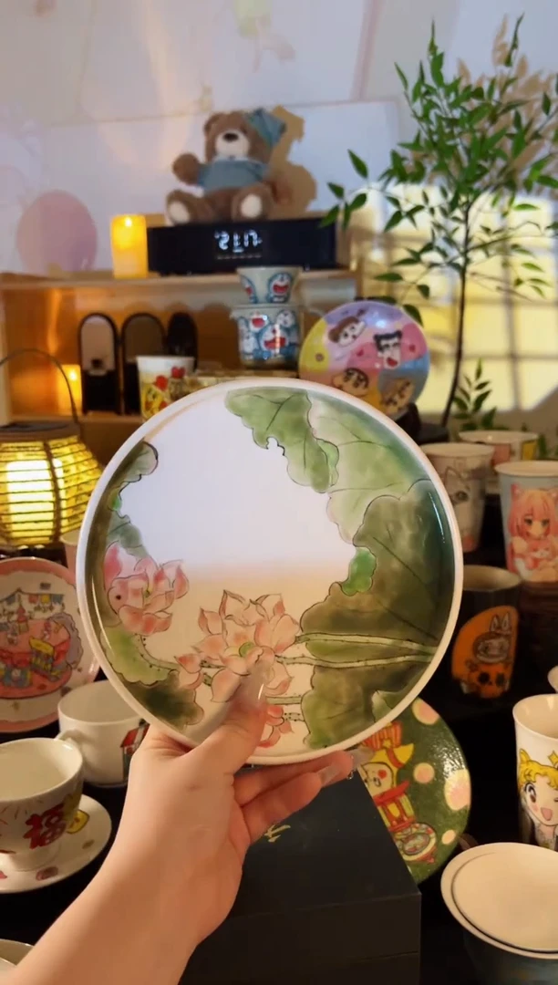 【闪购商品】摆件手工手绘陶瓷小杯杯