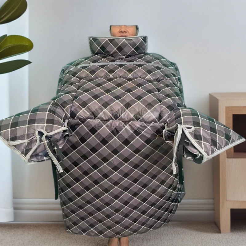 皮革大护肩特厚冬季电动车挡风被加厚加绒保暖防水护肩