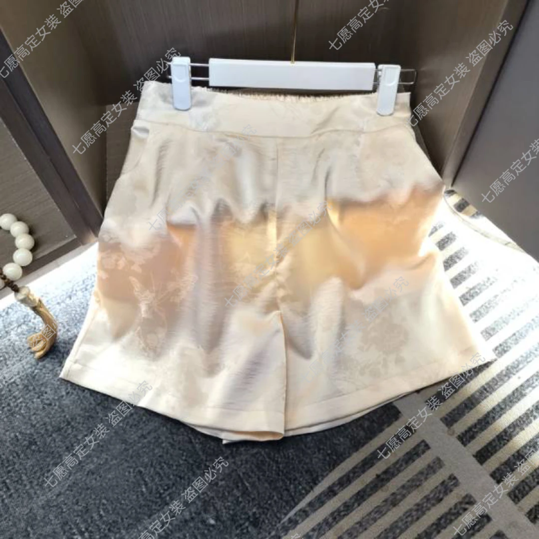 【花萝短裤】夏季高腰休闲百搭显瘦短裤302