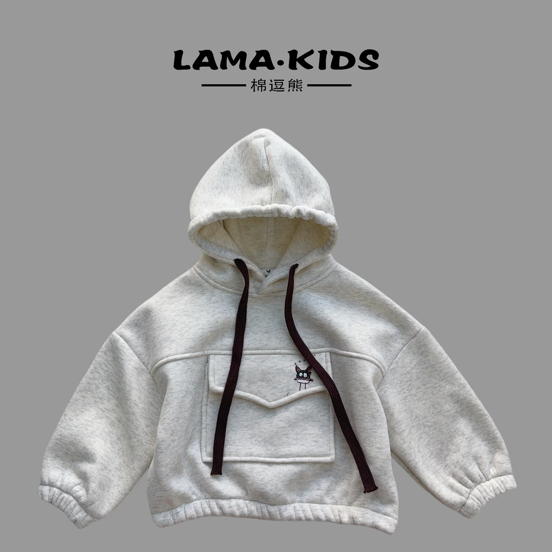 【棉逗熊品牌冬季】男童韩版冬季时尚休闲男童百搭卫衣-12170
