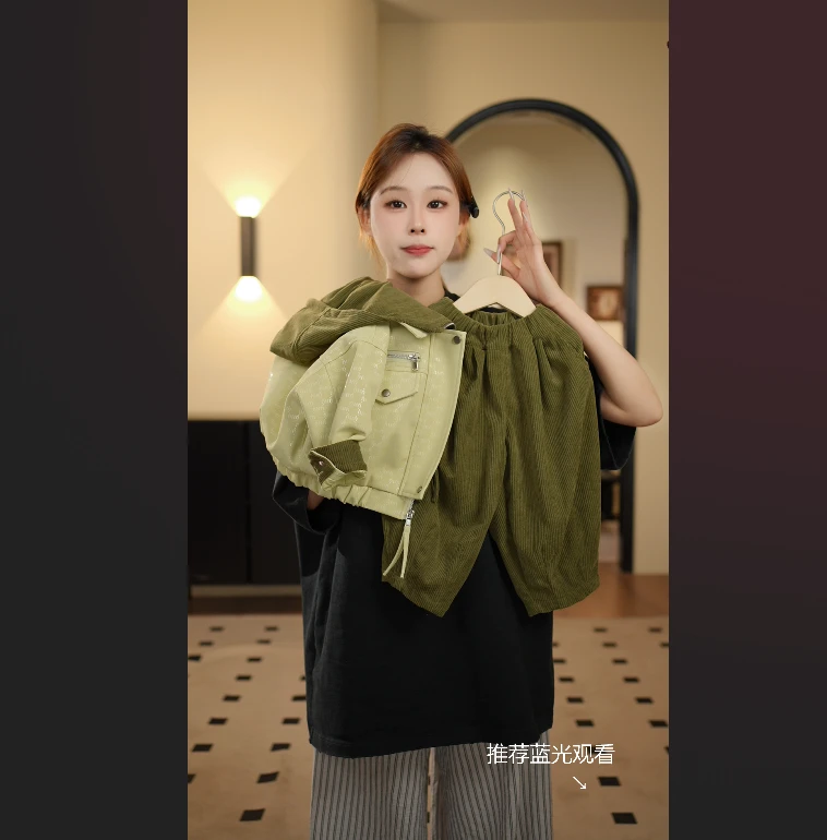 2025儿童秋新款韩版宽松百搭连帽洋气时尚休闲潮流皮衣外套89637