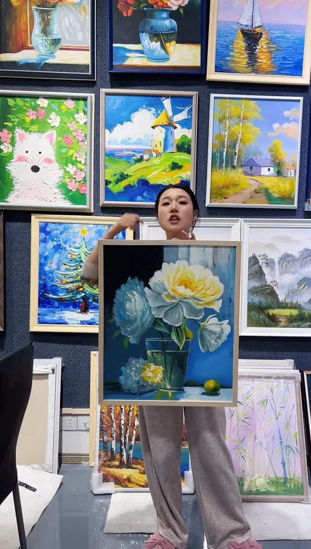 【闪购商品】油画68号 50*60 花卉-手绘油画