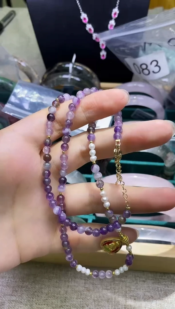 未镶嵌项链水晶多样性发一475