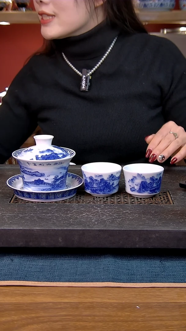 简装家用款3件套 白瓷陶瓷茶具