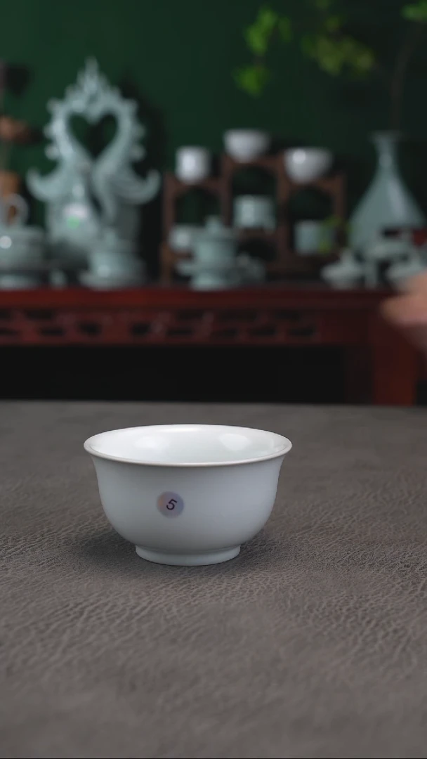 5号月白压手杯大瑕简包体验价~帆