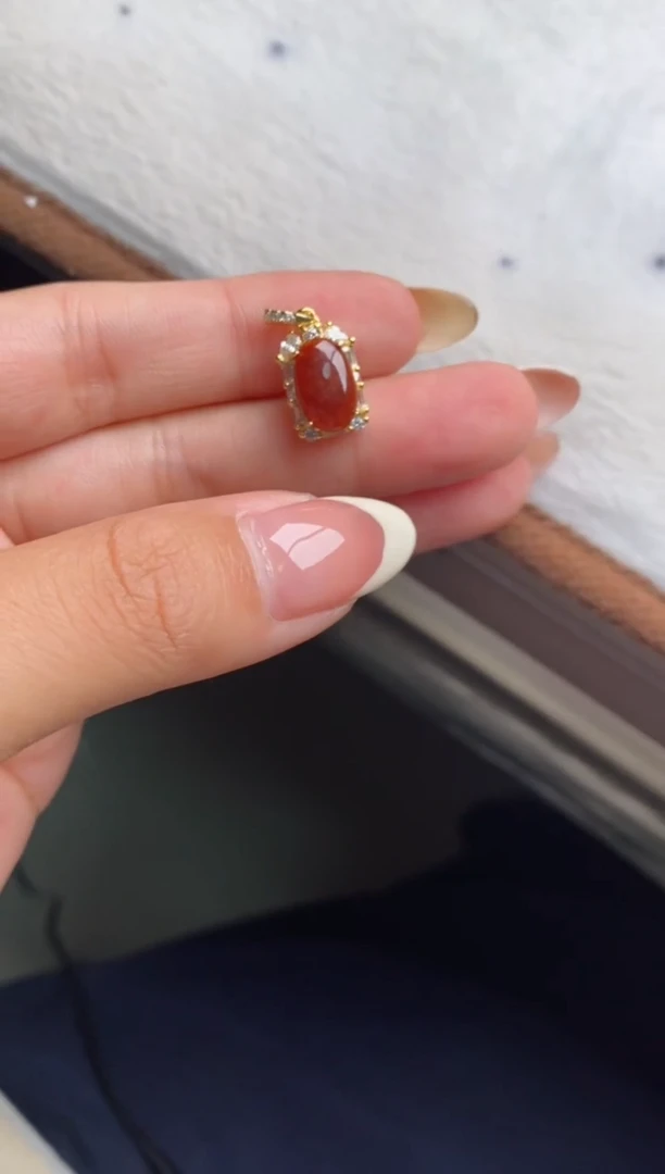 银S925镶嵌戒指翡翠天然A货翡翠