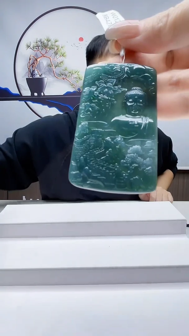 未镶嵌定制翡翠毛货挂件47