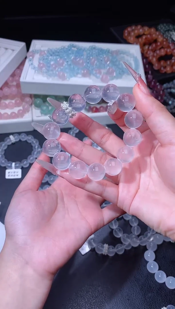 合金手链水晶114.6奶白晶手串 多样性发其一