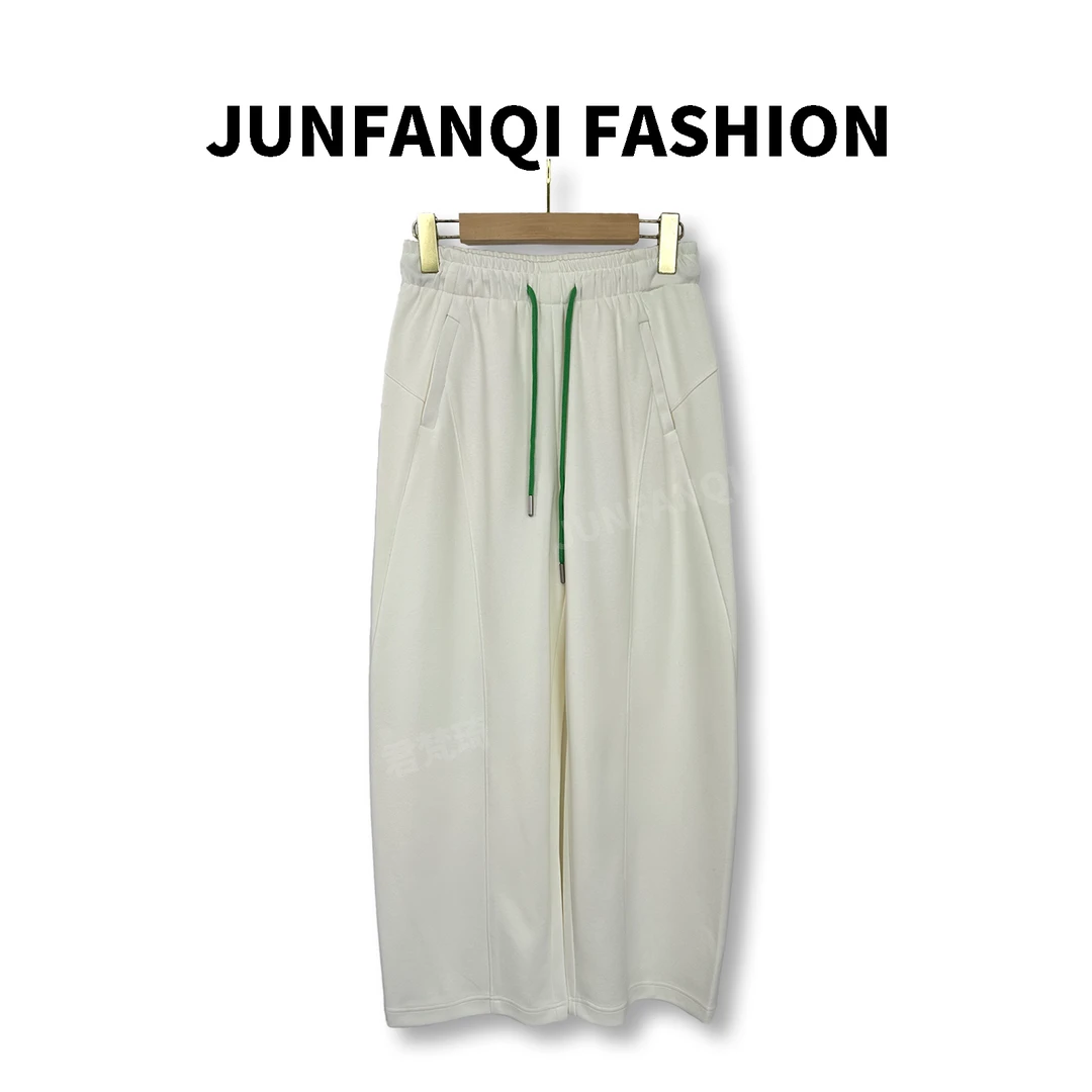 JUNFANQI/君梵琦春季新款香蕉裤休闲百搭显瘦宽松女士阔腿裤