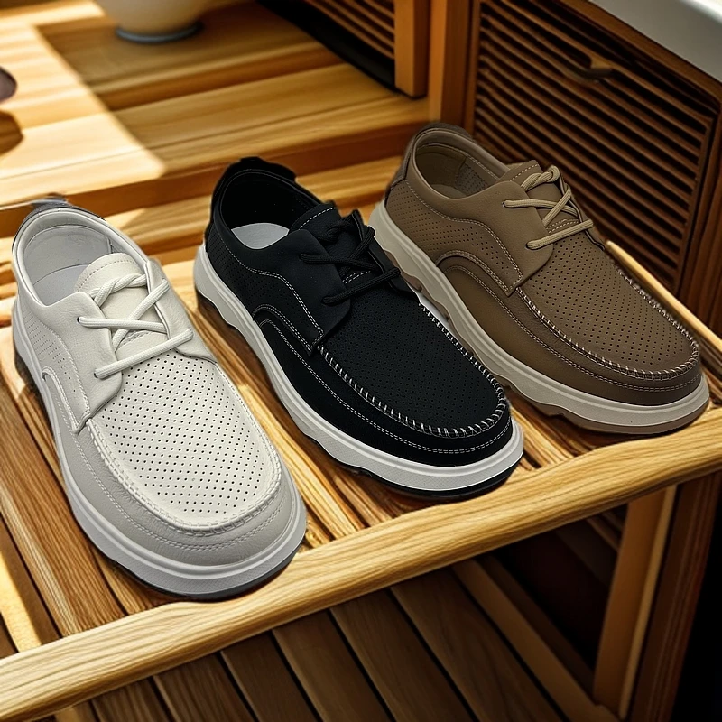 2025年新款男士休闲皮鞋