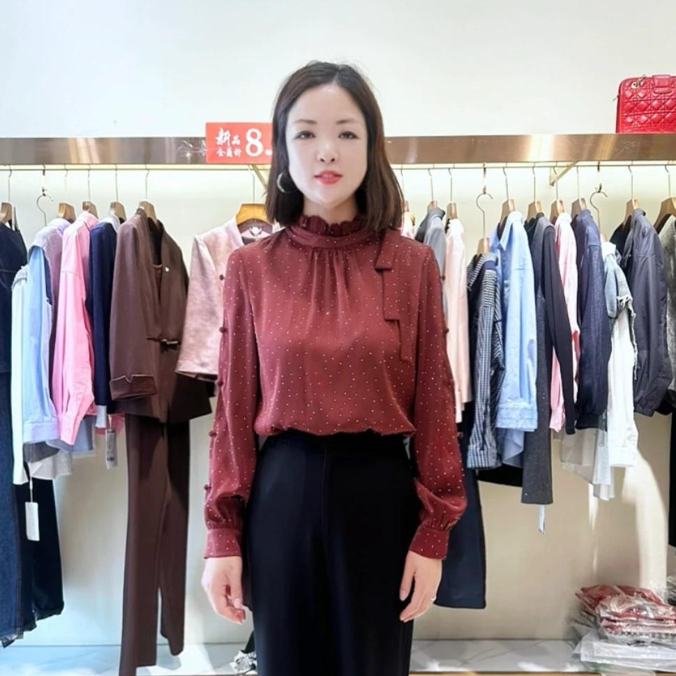 2025秋季新款复古女人味高级感时尚百搭衬衫038