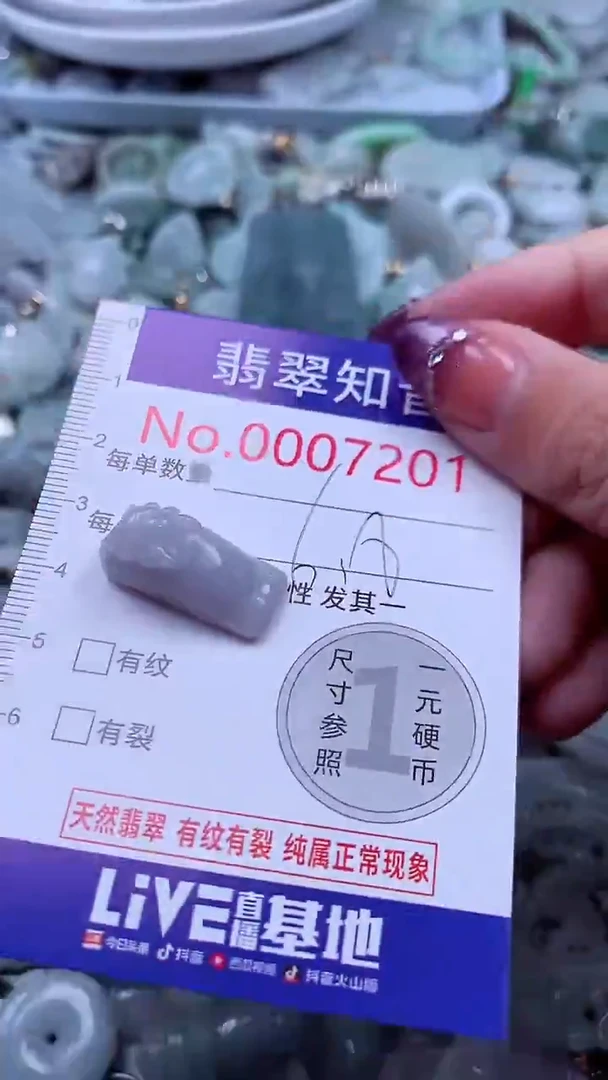 翡翠未镶嵌吊坠(不含链)7201