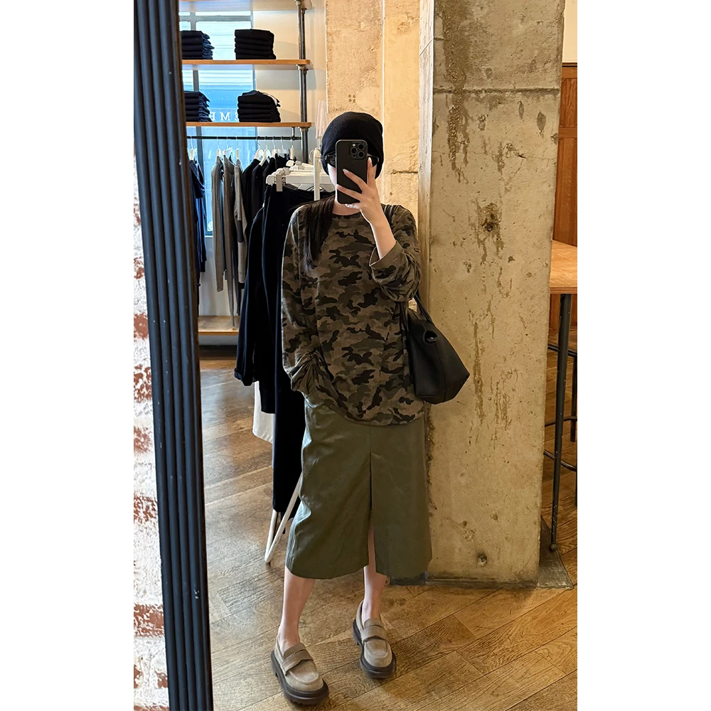 LA CALLA油蜡皮裙 不可机洗!OY-AS6298