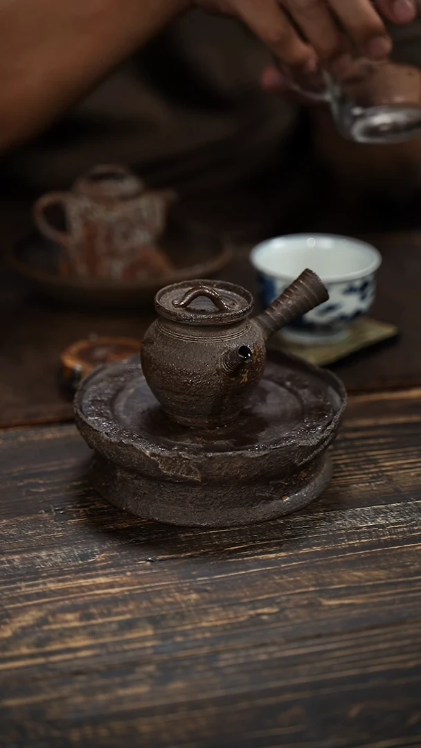 全手工制作 南蛮 侧把壶  110cc