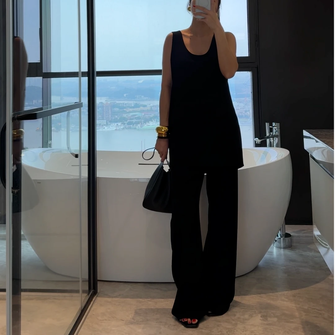 【赵娜】松弛感裤子丨赵娜极简风高端女装25年新款高级感裤子