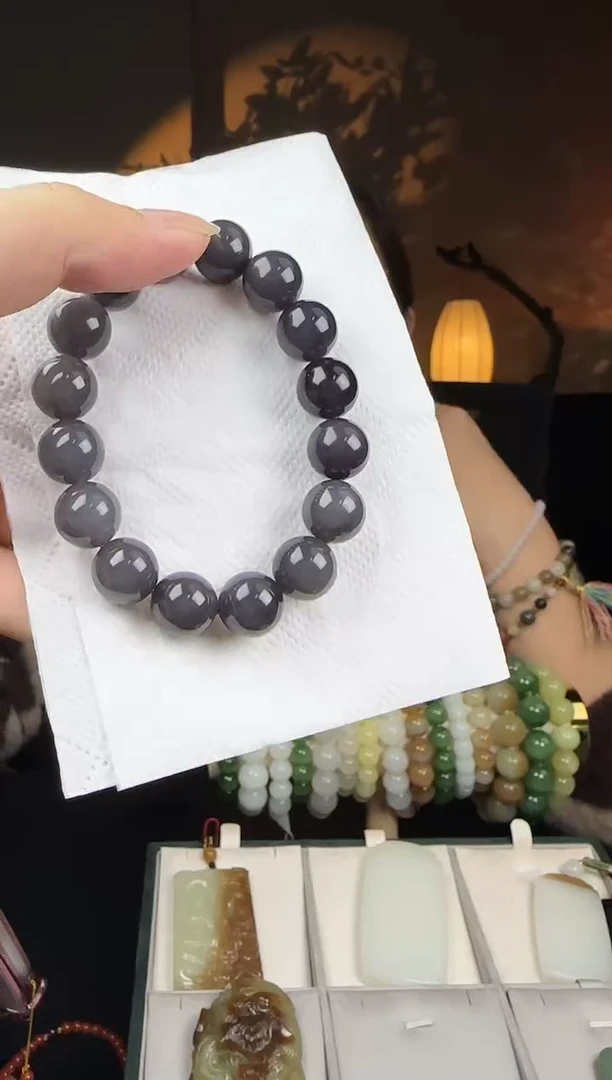 未镶嵌手串和田玉JJD0104058多样性发一