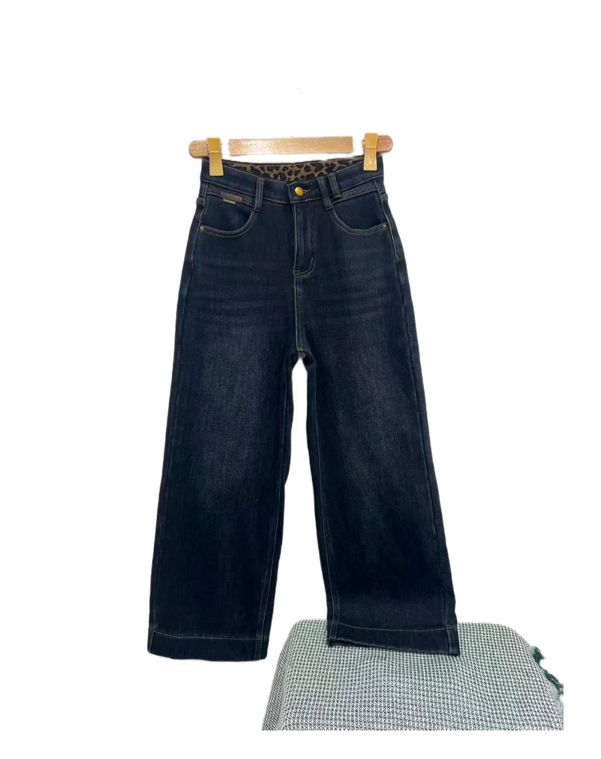 C 8967  加绒  高级感  休闲  百搭  舒适  简约  牛仔裤