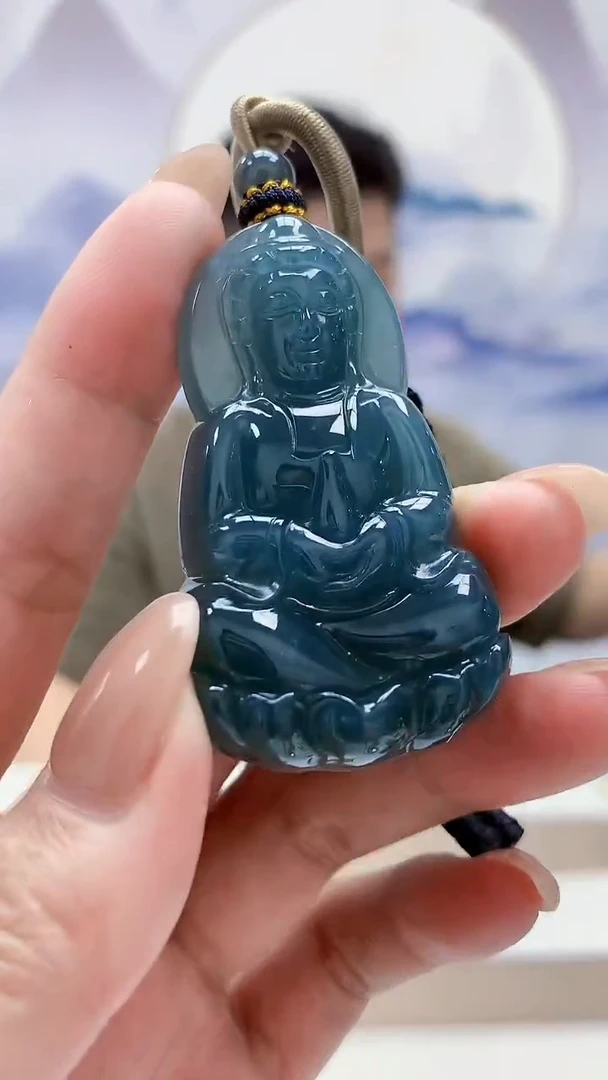 未镶嵌定制翡翠4917MM-毛货挂件25