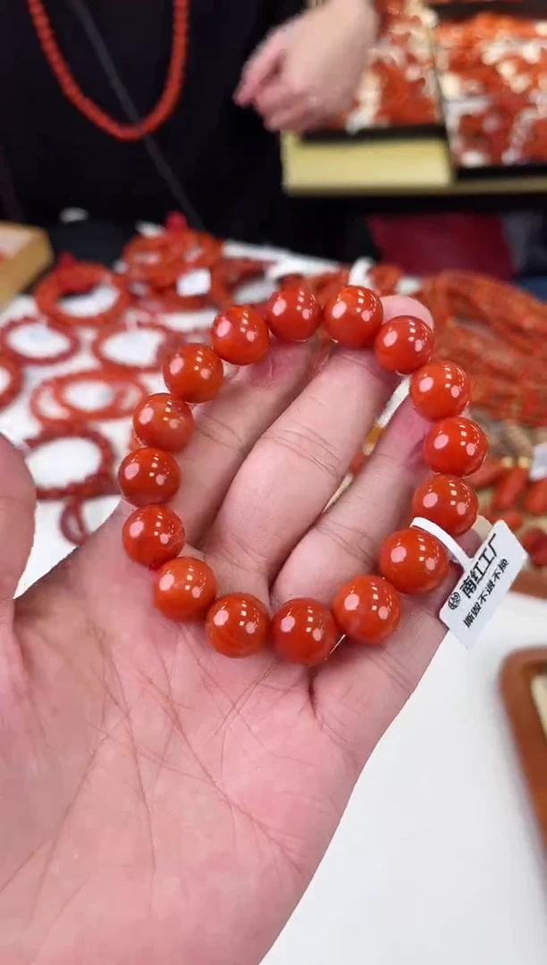 【闪购商品】南红玛瑙瓦西手串13+未镶嵌一个/条