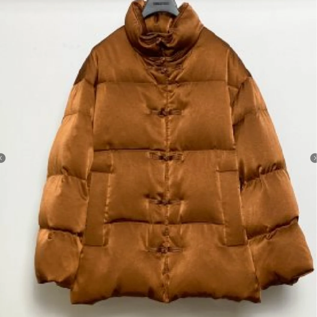 孤品折扣/開運-仿真丝茧形廓形中长鹅绒羽绒A3