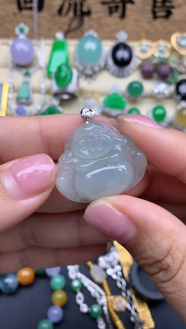 【闪购商品】翡翠颈饰18K金镶嵌30-中国好珍宝