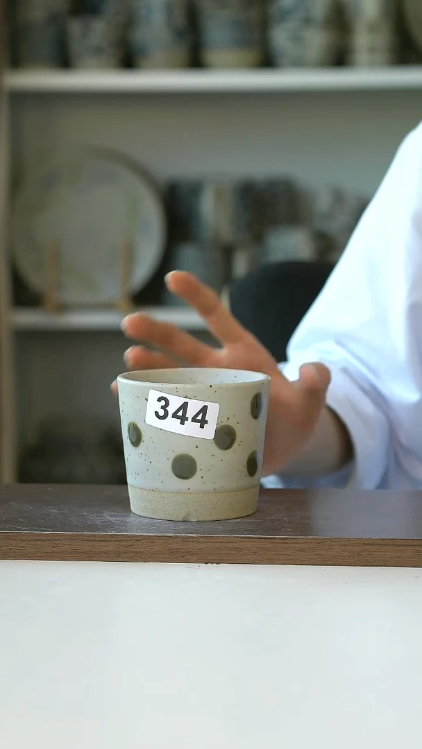 瑕疵344绿松石猪口杯240ml@4-2@