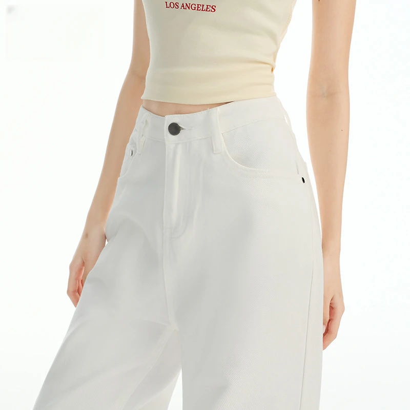 高腰阔腿牛仔裤女2025年夏季新款宽松显瘦垂感拖地休闲百搭直筒裤