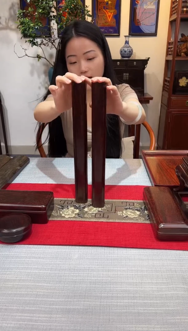 紫檀木类成套家具镇尺  一物一拍