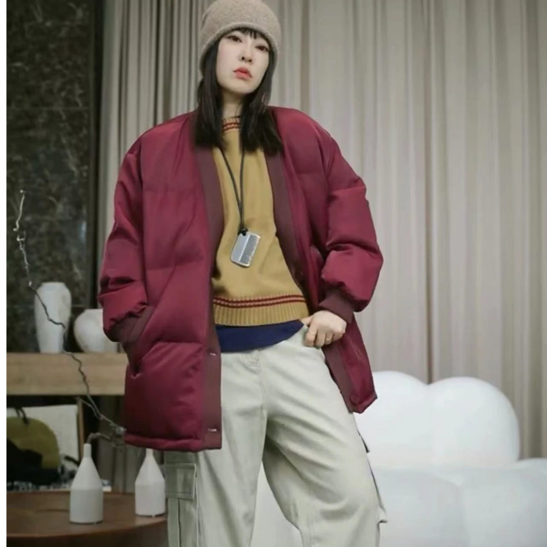 infobyfive福利秋冬季时尚女装加厚时髦百搭棉道袍外套2DJ1101