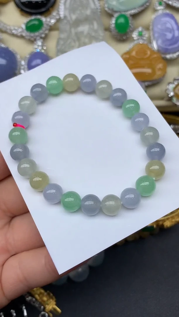 未镶嵌手串翡翠230-雪姐翡翠天天见