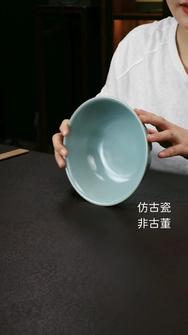 其他汝官窑卷足汝窑碗83