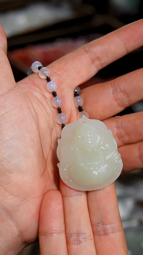 和田玉未镶嵌颈饰001