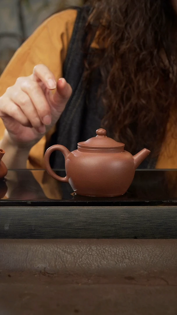 茶壶紫砂18 笠帽巨轮 清水泥 150cc