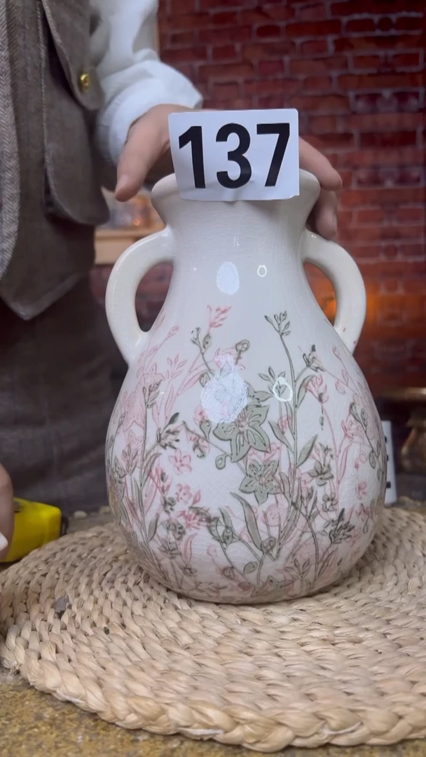 【闪购商品】陶瓷花盆高22cm内口7cm