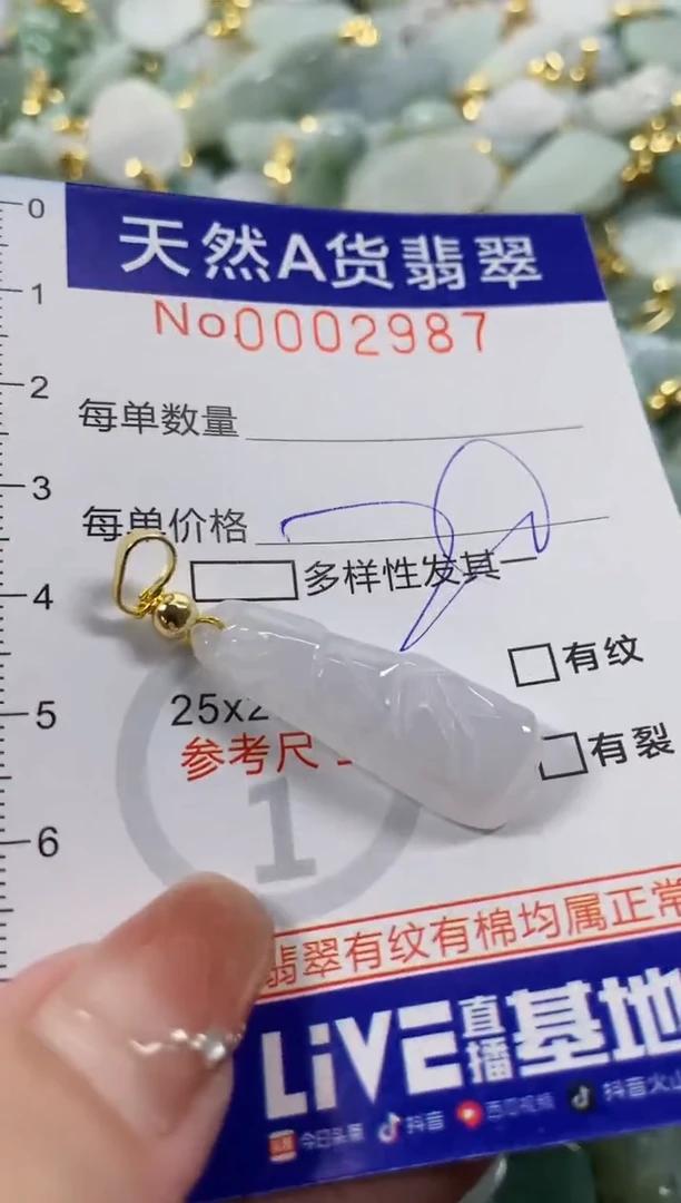 颈饰未镶嵌翡翠天然A货翡翠