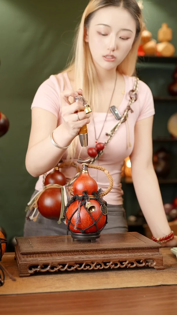 115号精品天然大漆酒葫芦一物一拍~