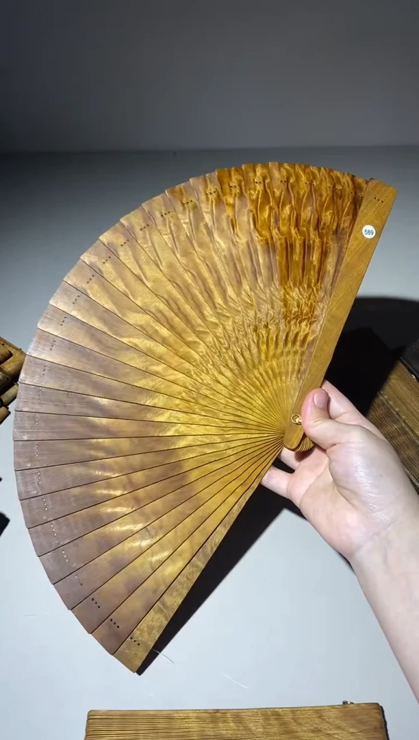 金丝楠Z****G21cm金丝楠木小叶桢楠扇589