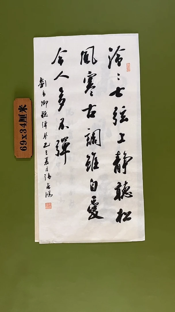 书法书法 张若鸿 尺寸69cm*34cm