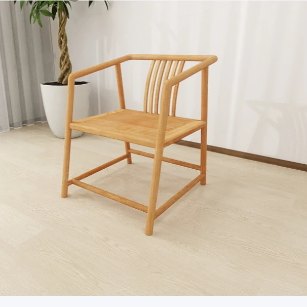 橡木方正椅茶空间办公室客椅