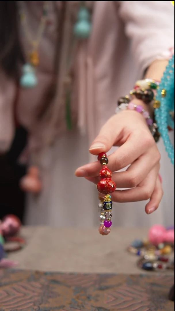 红螺钿单颗手串玖澄文创漆艺葫芦国风配饰葫芦系列