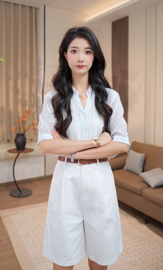 【粤粤】复古短袖白色衬衫2025新款女夏气质衬衫独特漂亮设计感