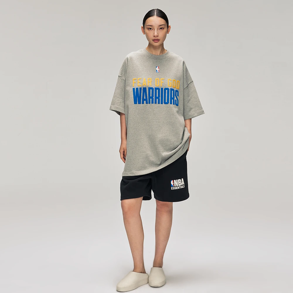 ESSENTIALS FEAR OF GOD 2025 Fall NBA WARRIORS联名90'S短袖T恤