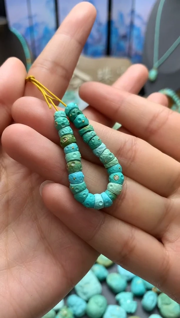 【闪购商品】绿松石挂件未镶嵌精工星球大肠